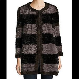 Love Token Black and Gray Textured Jacket